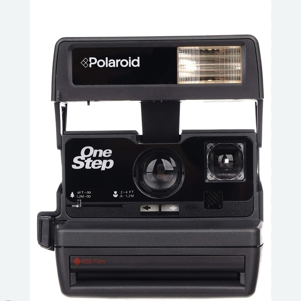 Vintage Polaroid Black Film Flash Photography Camera 600